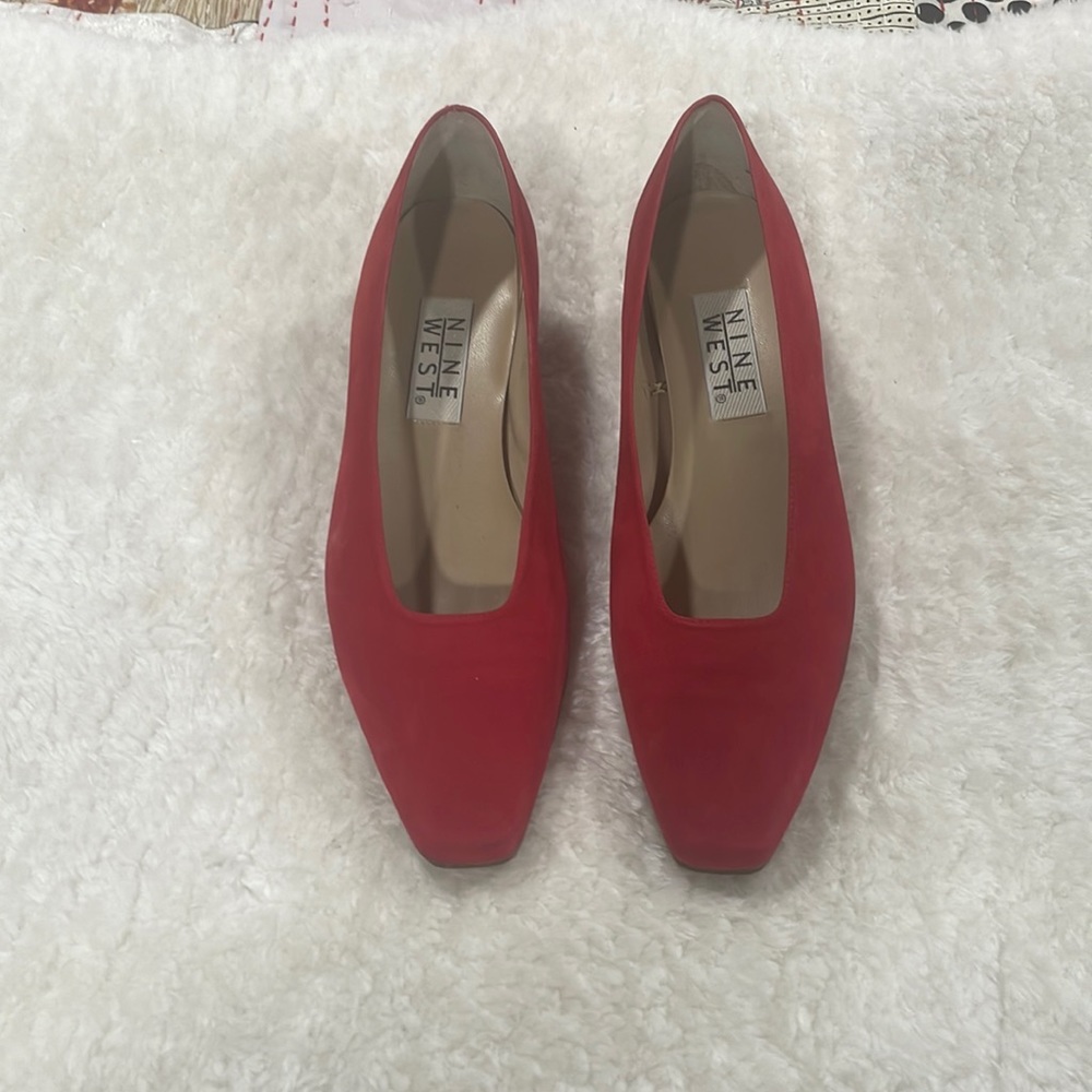 Nine West Red low 👠 heels